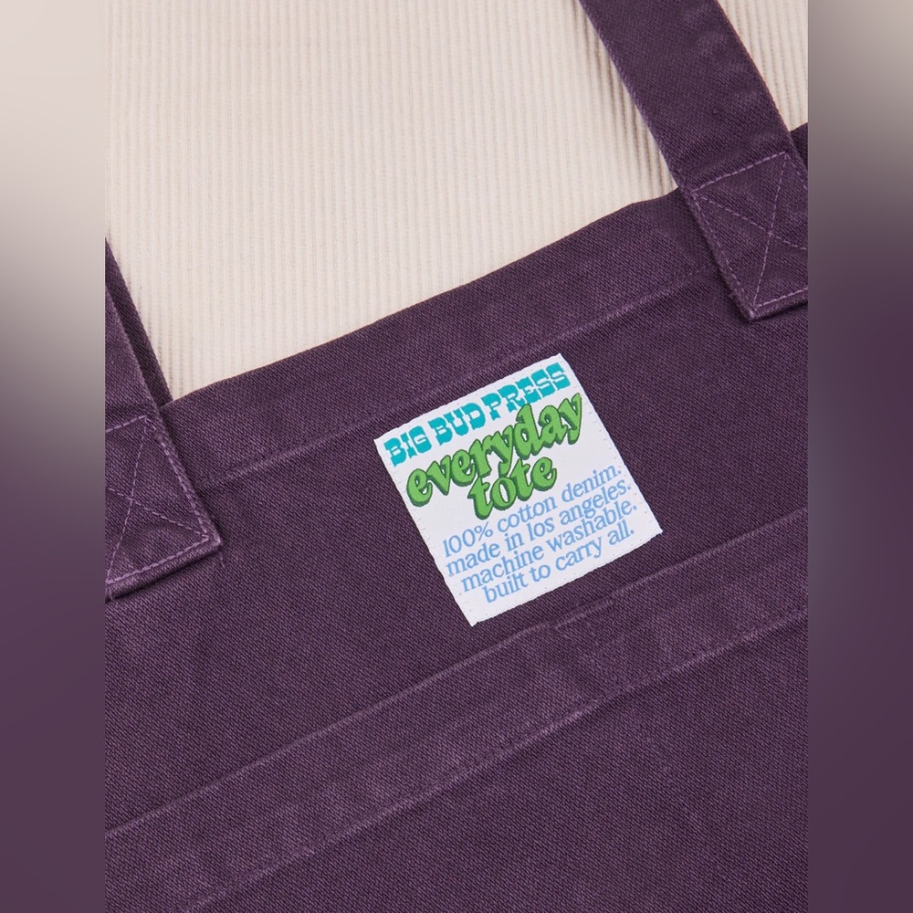 Big Bud Press Everyday Tote Nebula Purple Brand New - Picture 5 of 5